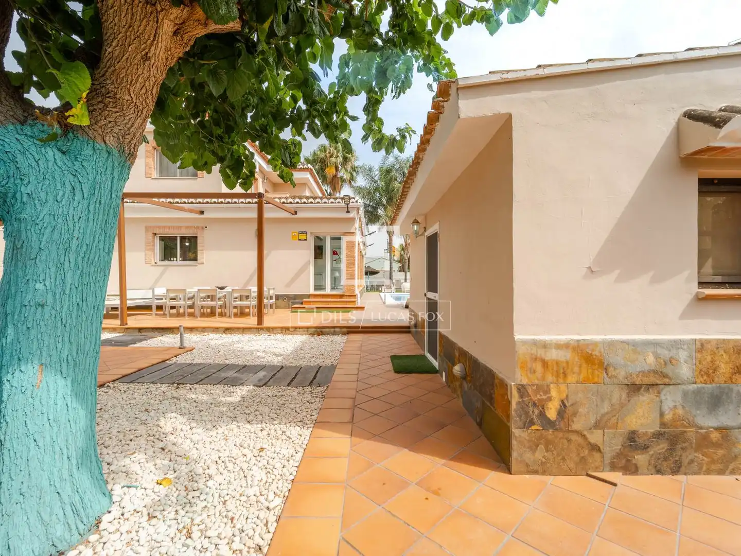 Terrassa de Casa o xalet de lloguer en Bétera amb Aire condicionat, Jardí privat i Moblat