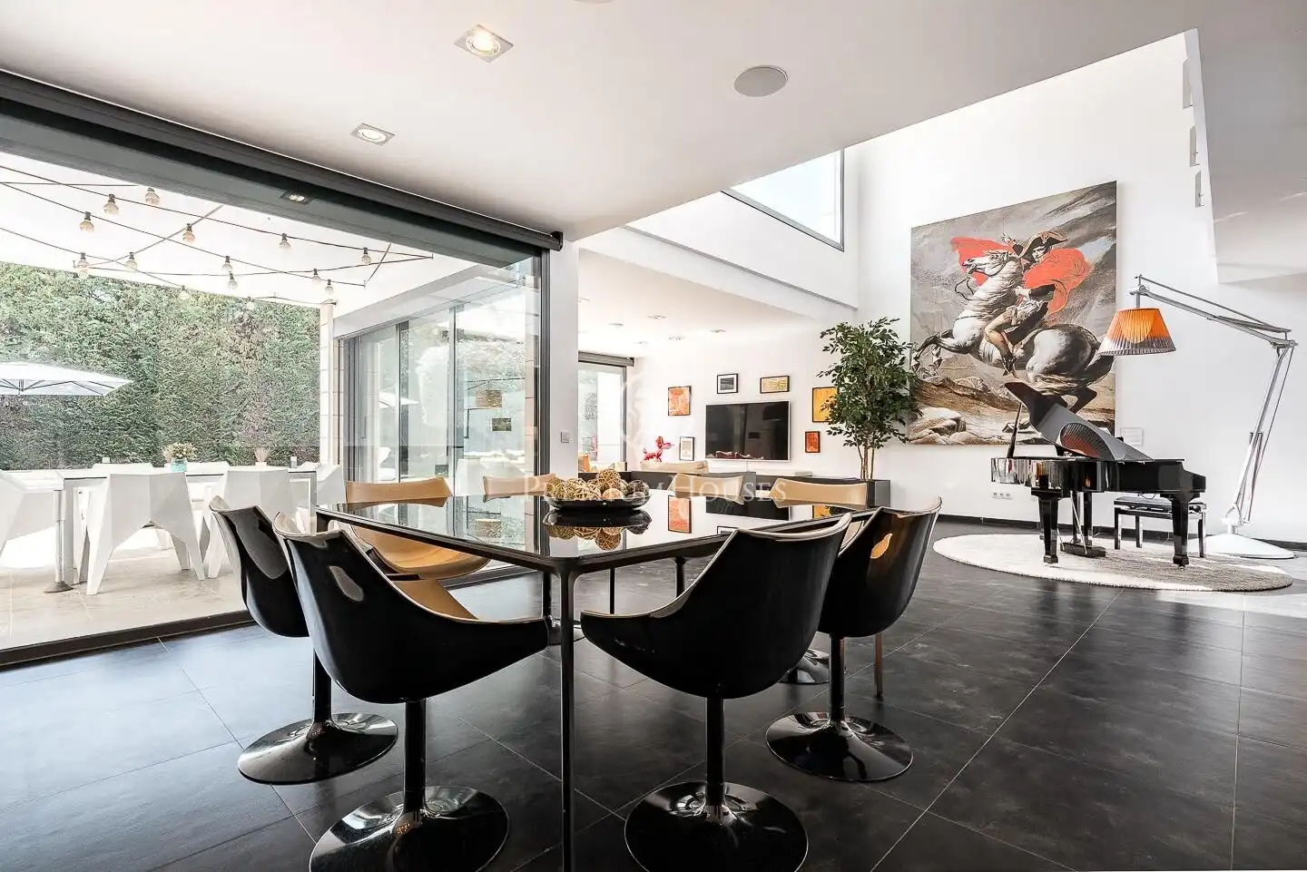 Dining room of Houses for sale in Sant Cugat del Vallès  with Air Conditioner, Heating and Private garden