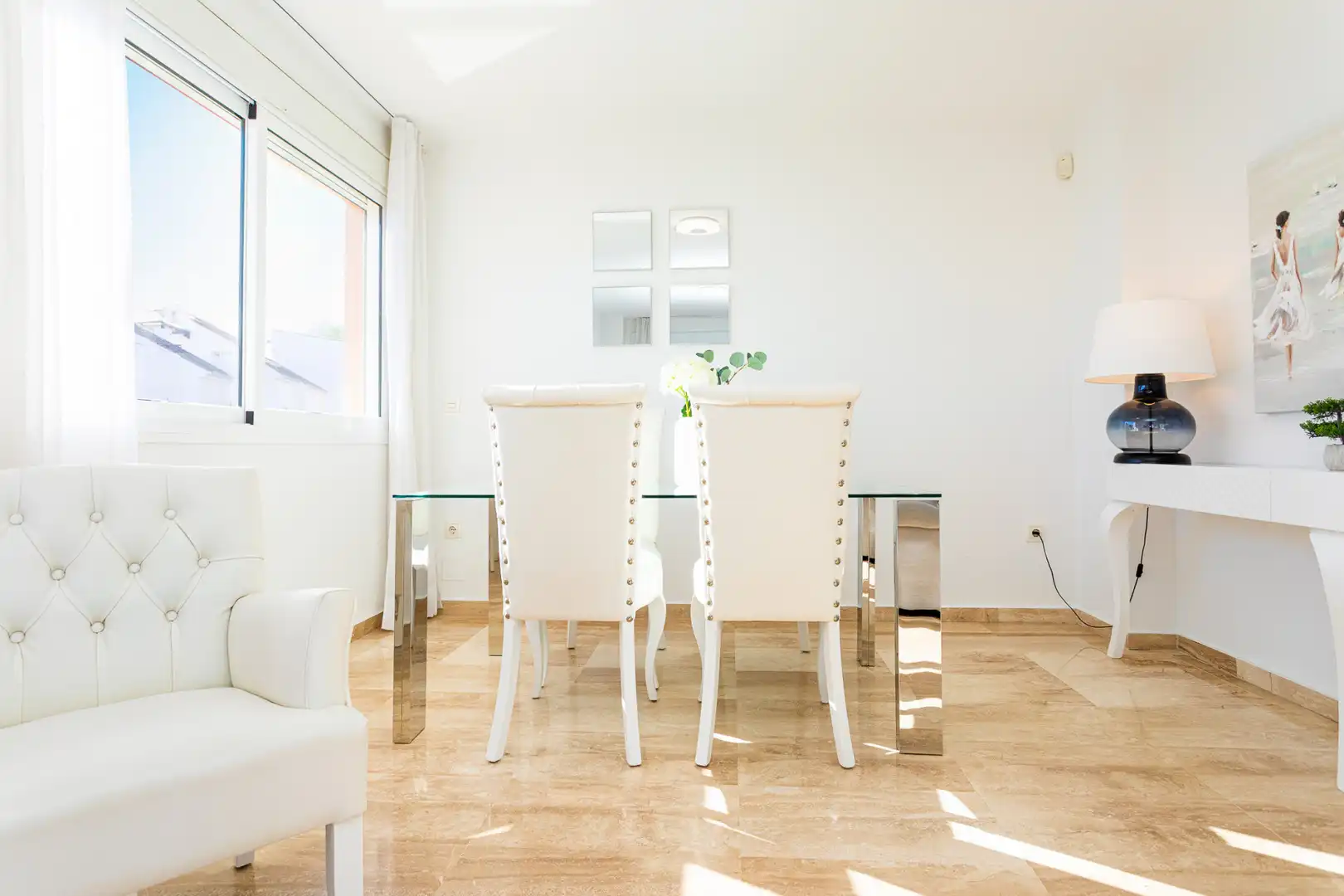 Menjador de Apartament en venda en Marbella amb Aire condicionat, Terrassa i Traster