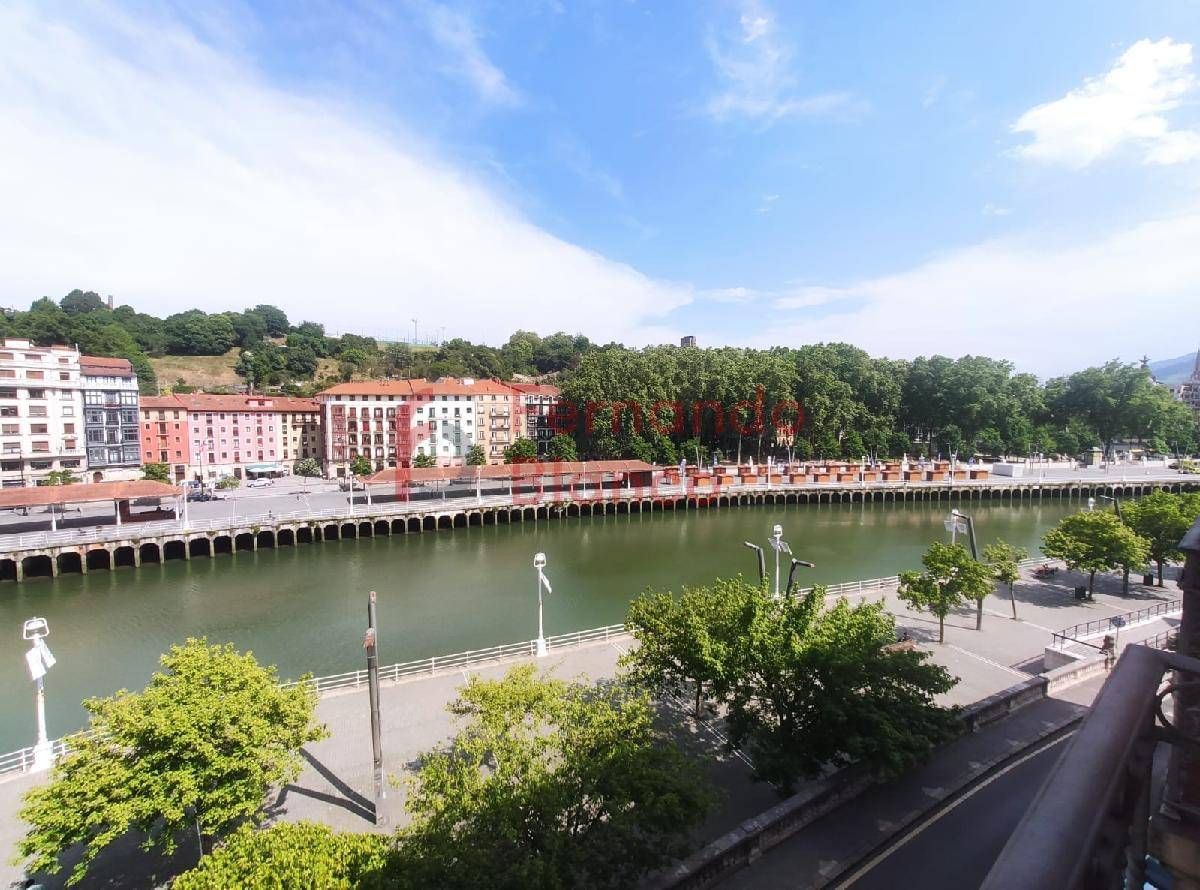 Vista exterior de Pis de lloguer en Bilbao  amb Calefacció, Moblat i Balcó