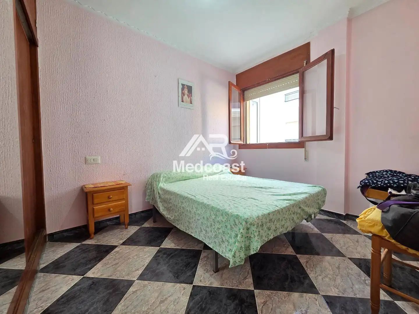 Bedroom of Flat for sale in Garrucha  with Air Conditioner, Terrace and Furnished