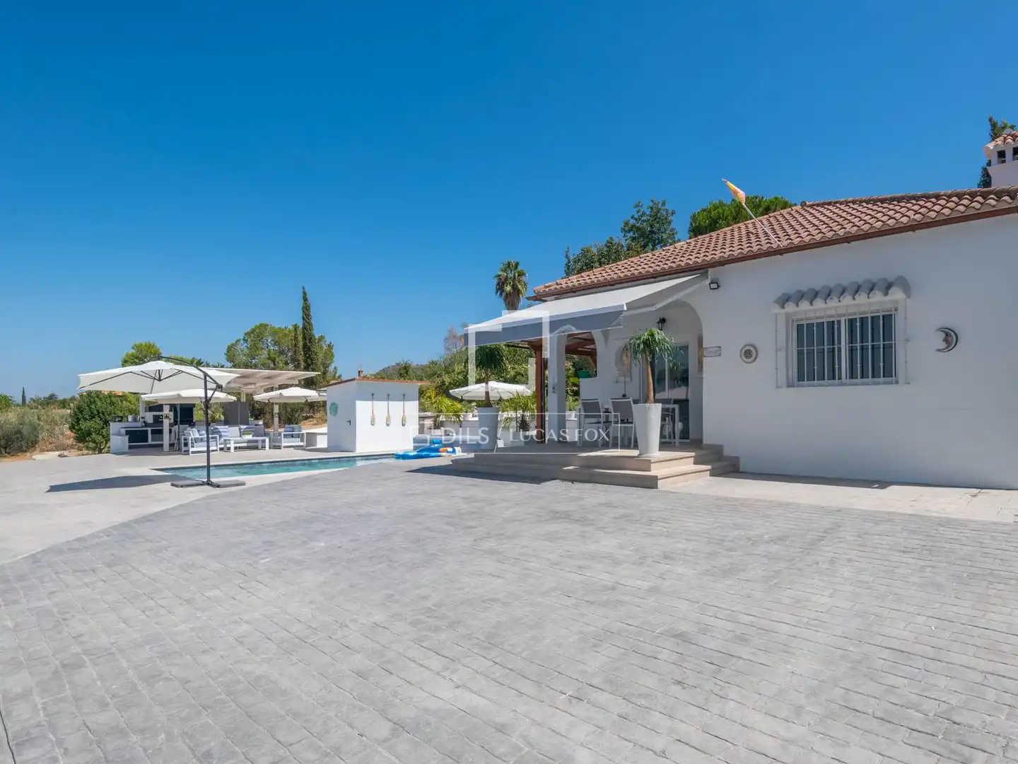 Piscina de Finca rústica en venda en Cártama amb Aire condicionat, Jardí privat i Terrassa
