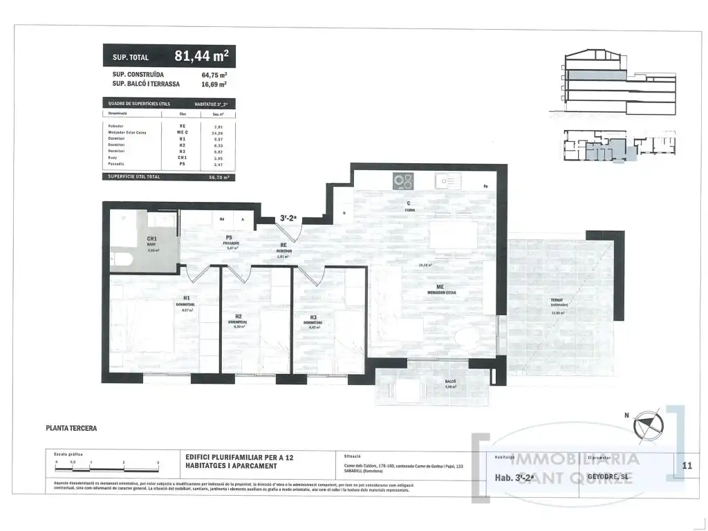 Piso en venta en Sabadell