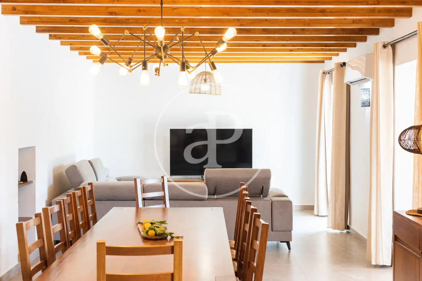 Living room of Houses for rent in Felanitx  with Air Conditioner, Private garden and Swimming Pool