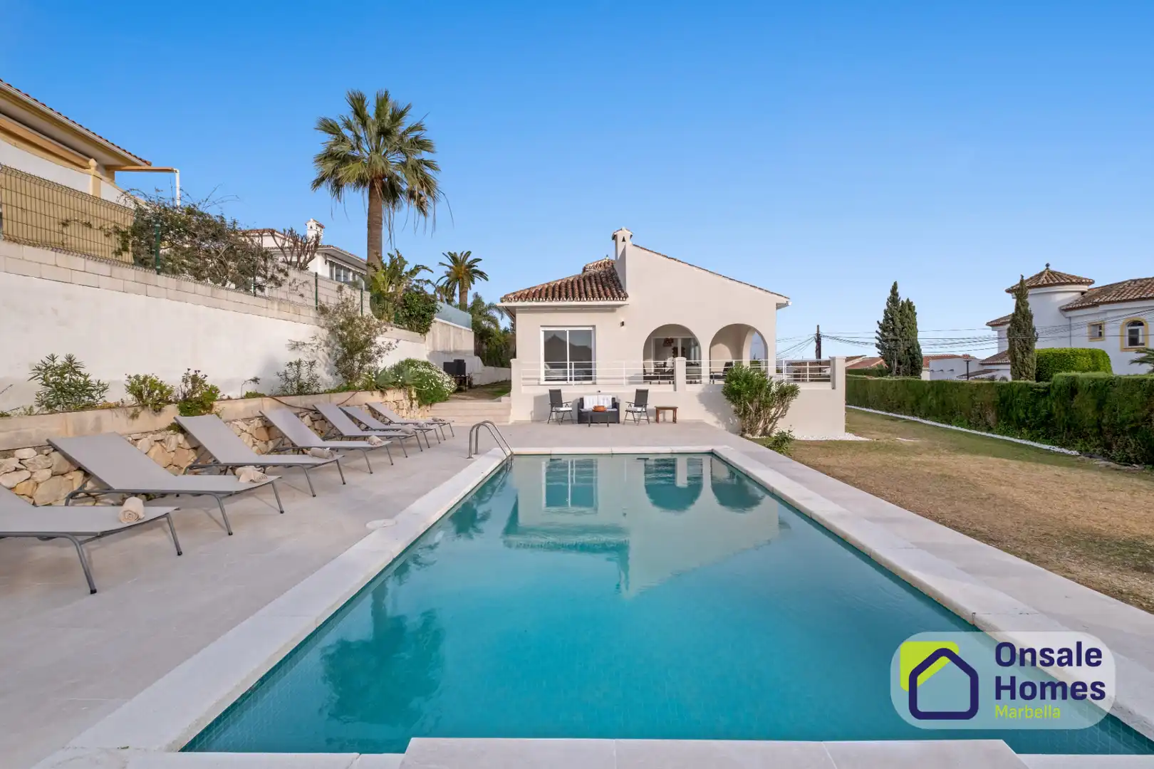 Exterior view of Houses for sale in Marbella  with Air Conditioner, Private garden and Terrace