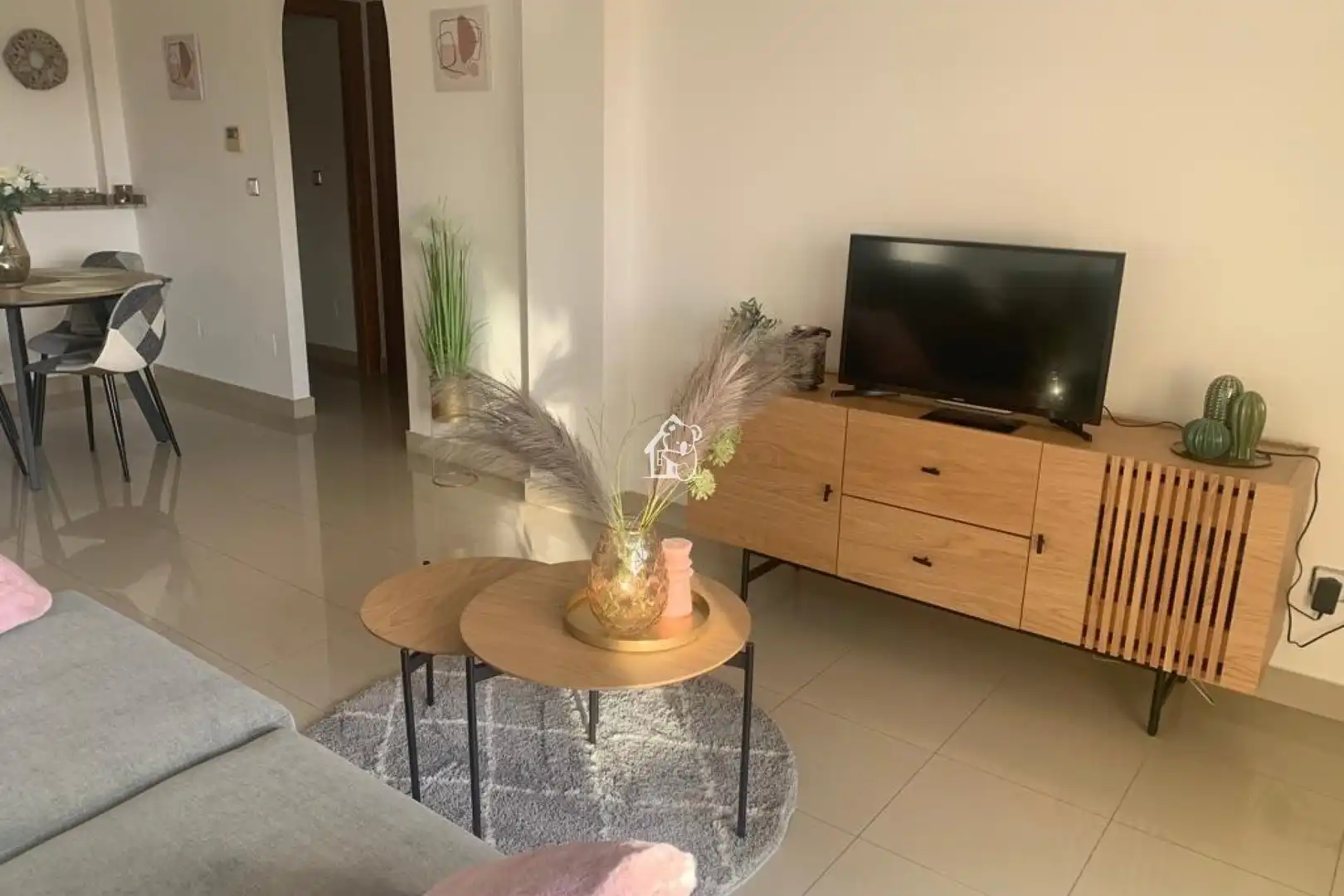 Sala de estar de Apartamento de alquiler en Rojales con Aire acondicionado, Jardín privado y Terraza