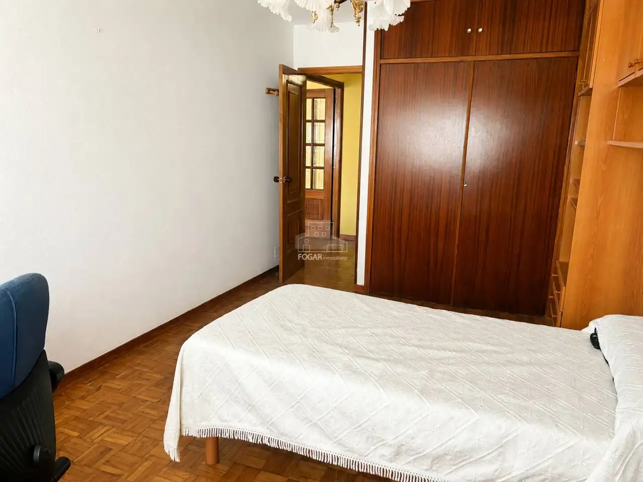 Bedroom of Flat for sale in Vilagarcía de Arousa  with Heating, Furnished and Balcony