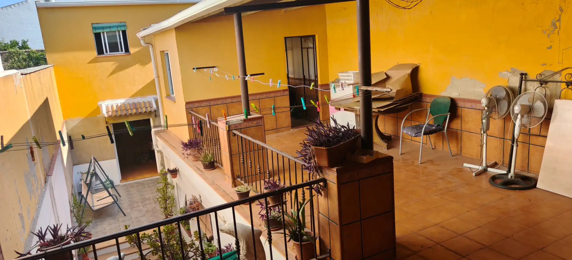 Terrasse von Haus zum Verkauf in Bollullos Par del Condado mit Abstellraum und Balkon