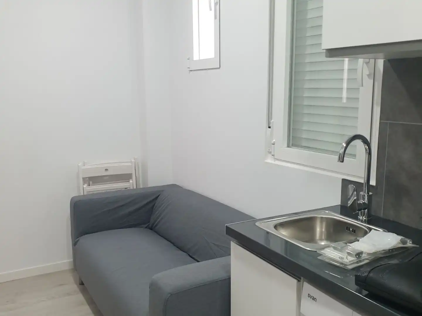 Sala d'estar de Pis de lloguer en  Madrid Capital amb Aire condicionat