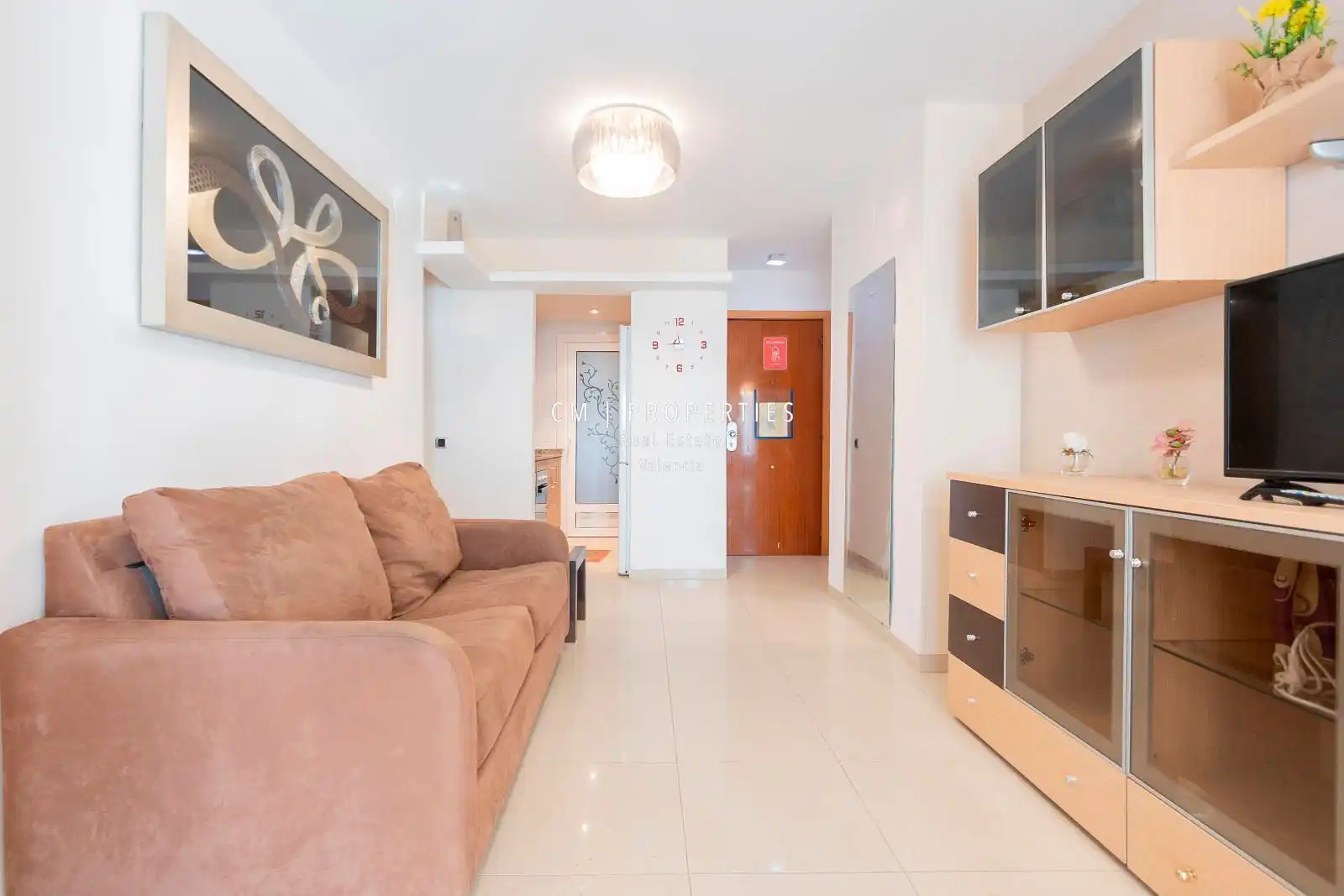 Sala d'estar de Pis en venda en Oropesa del Mar / Orpesa amb Aire condicionat, Piscina i Moblat