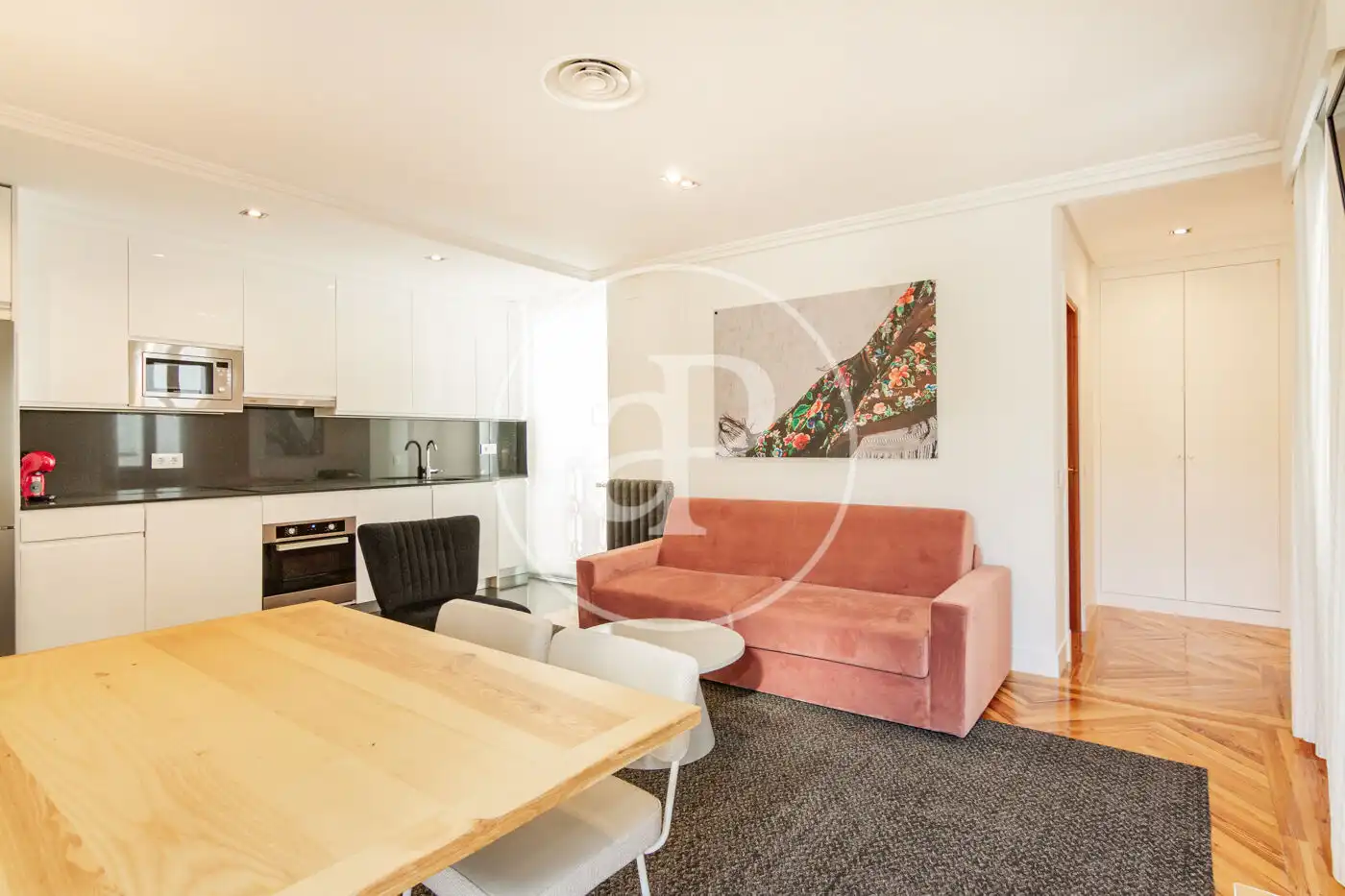 Living room of Attic for rent in Madrid  with Air Conditioner, Heating and Terrace