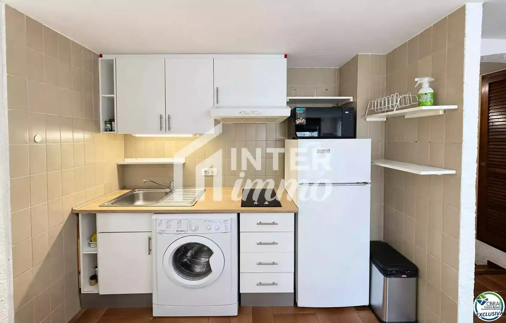 Kitchen of Study for sale in Roses  with Air Conditioner, Terrace and Furnished