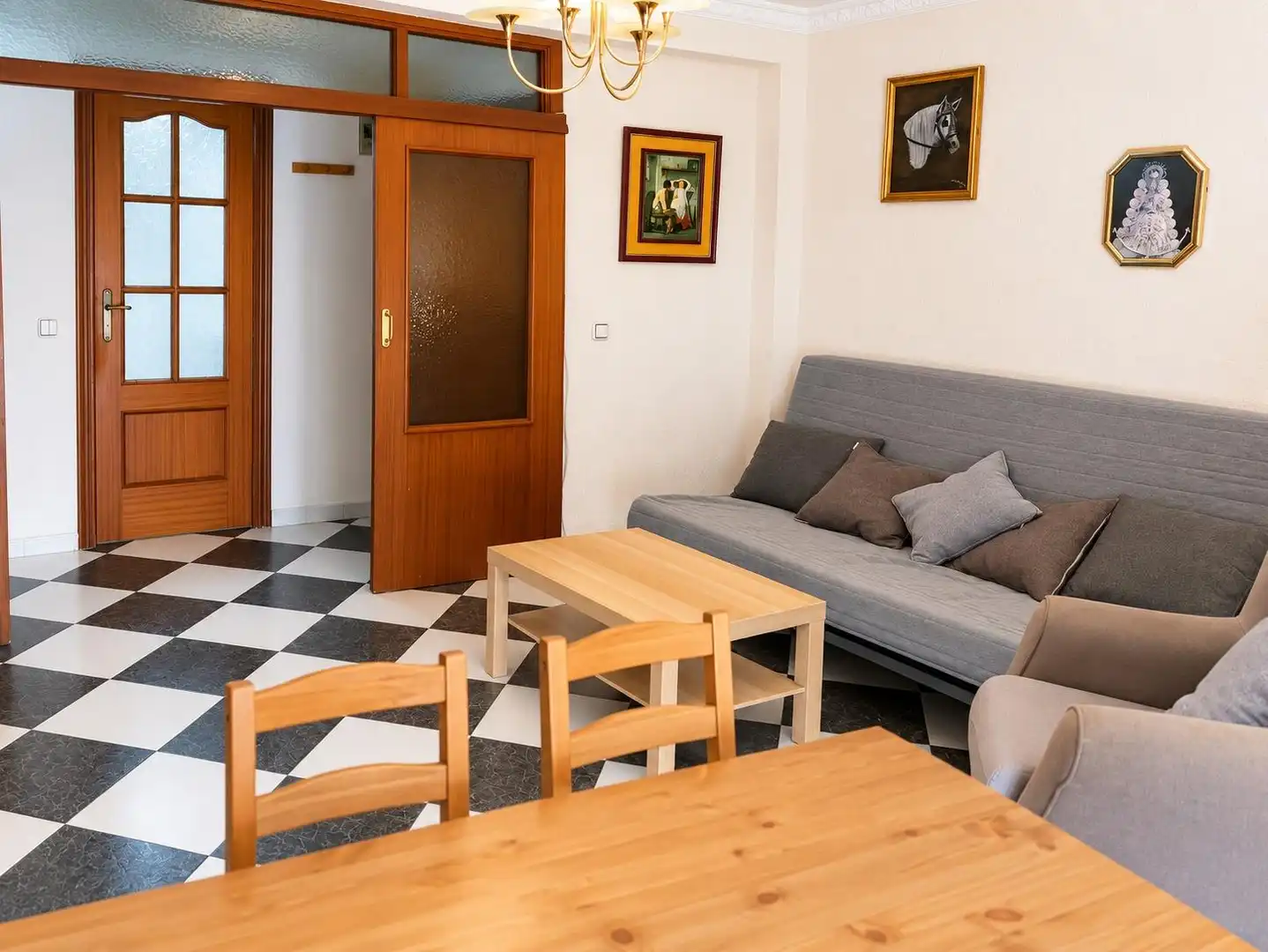 Wohnzimmer von Wohnung zum Verkauf in Jerez de la Frontera mit Klimaanlage und Balkon