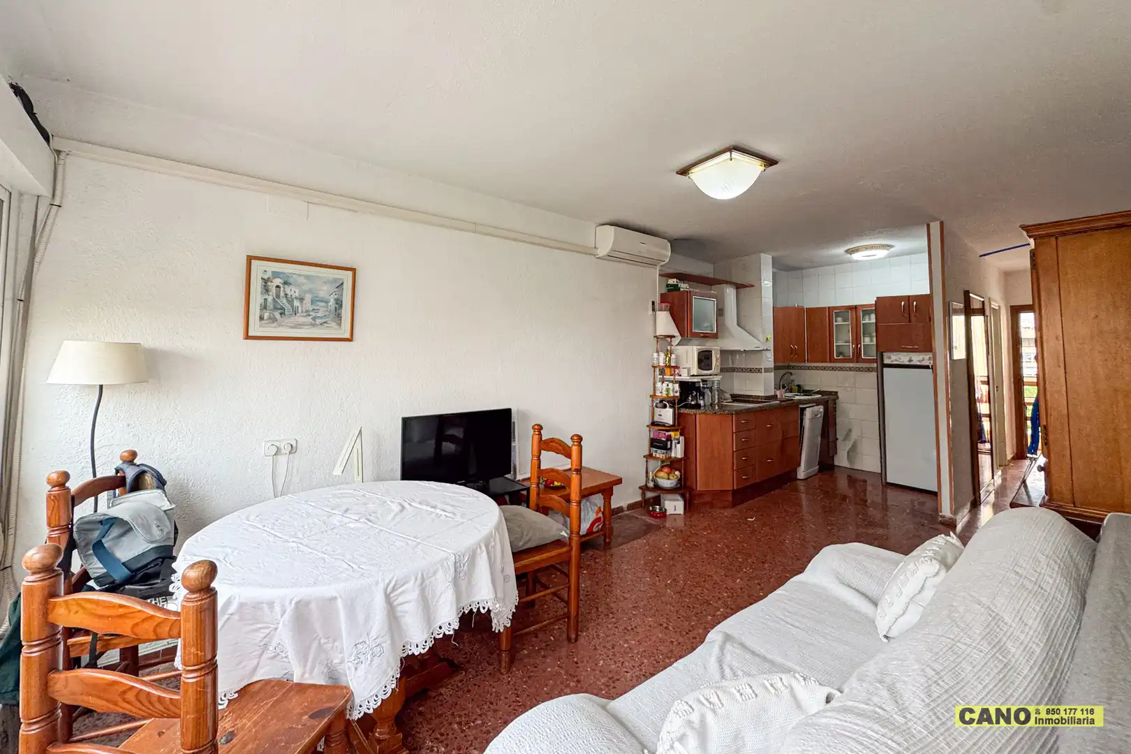 Sala de estar de Piso en venta en Roquetas de Mar con Aire acondicionado, Calefacción y Terraza