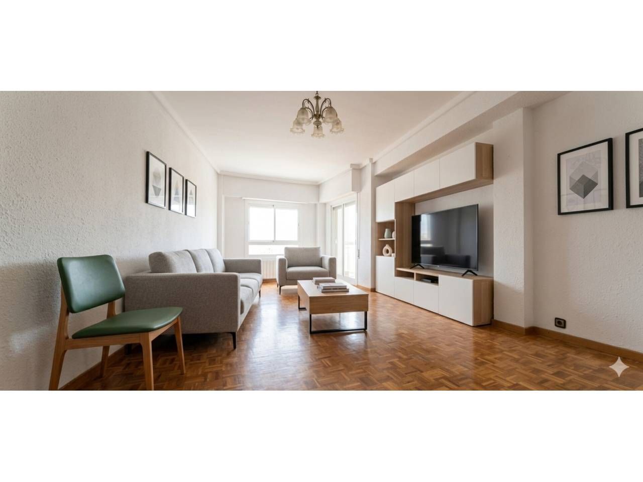 Living room of Flat for sale in  Zaragoza Capital  with Heating and Balcony