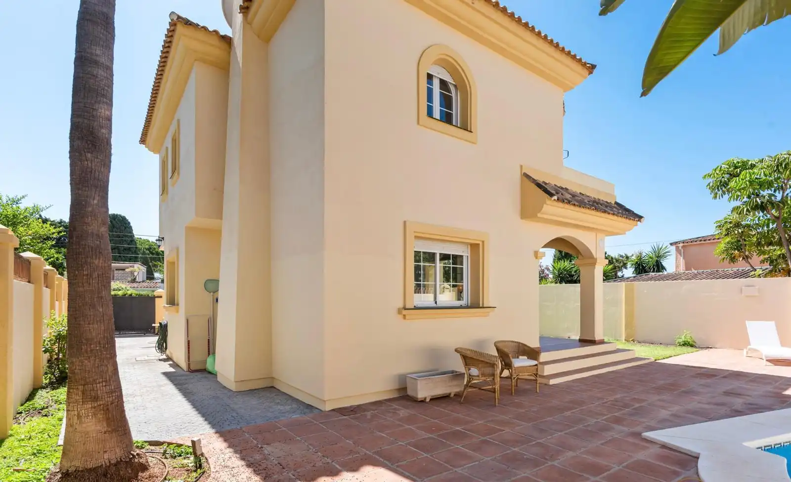 Exterior view of Houses for sale in Marbella  with Air Conditioner, Heating and Terrace