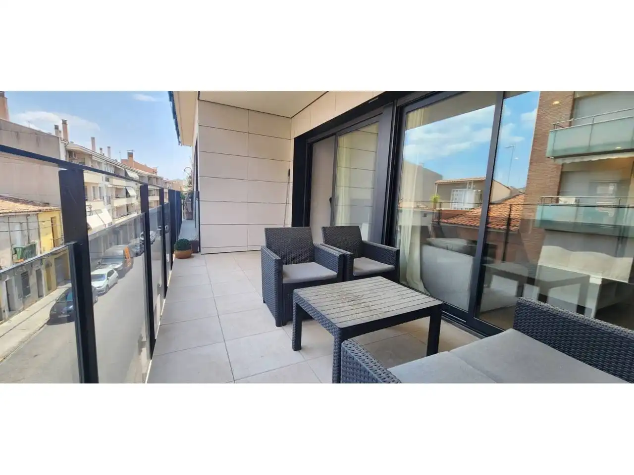 Terrasse von Wohnung zur Miete in Terrassa mit Klimaanlage, Heizung und Terrasse