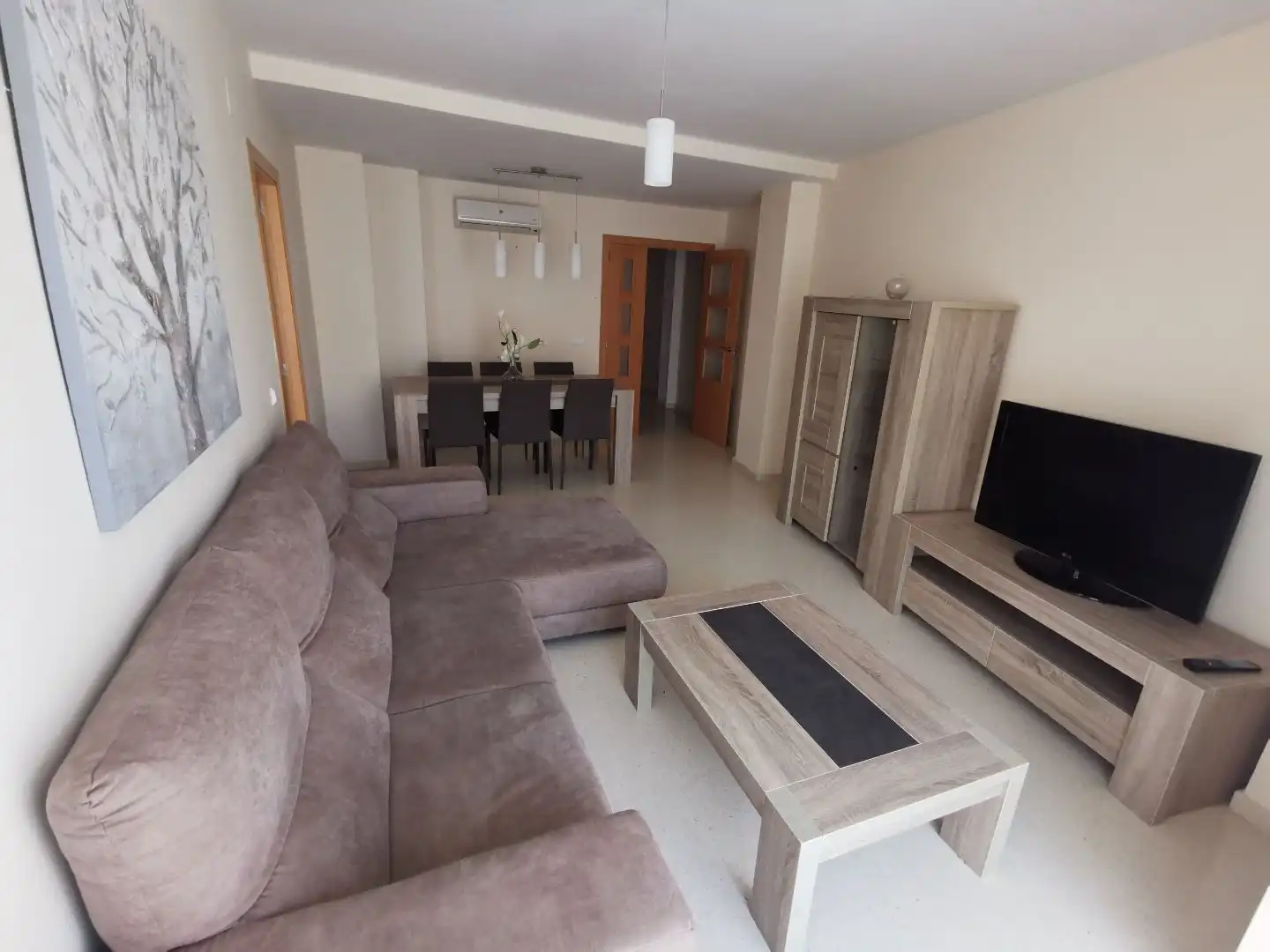 Living room of Flat for rent in Valencia  with Air Conditioner, Heating and Storage room