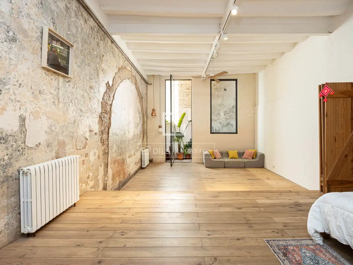 Wohnzimmer von Wohnung zum Verkauf in Barcelona mit Heizung