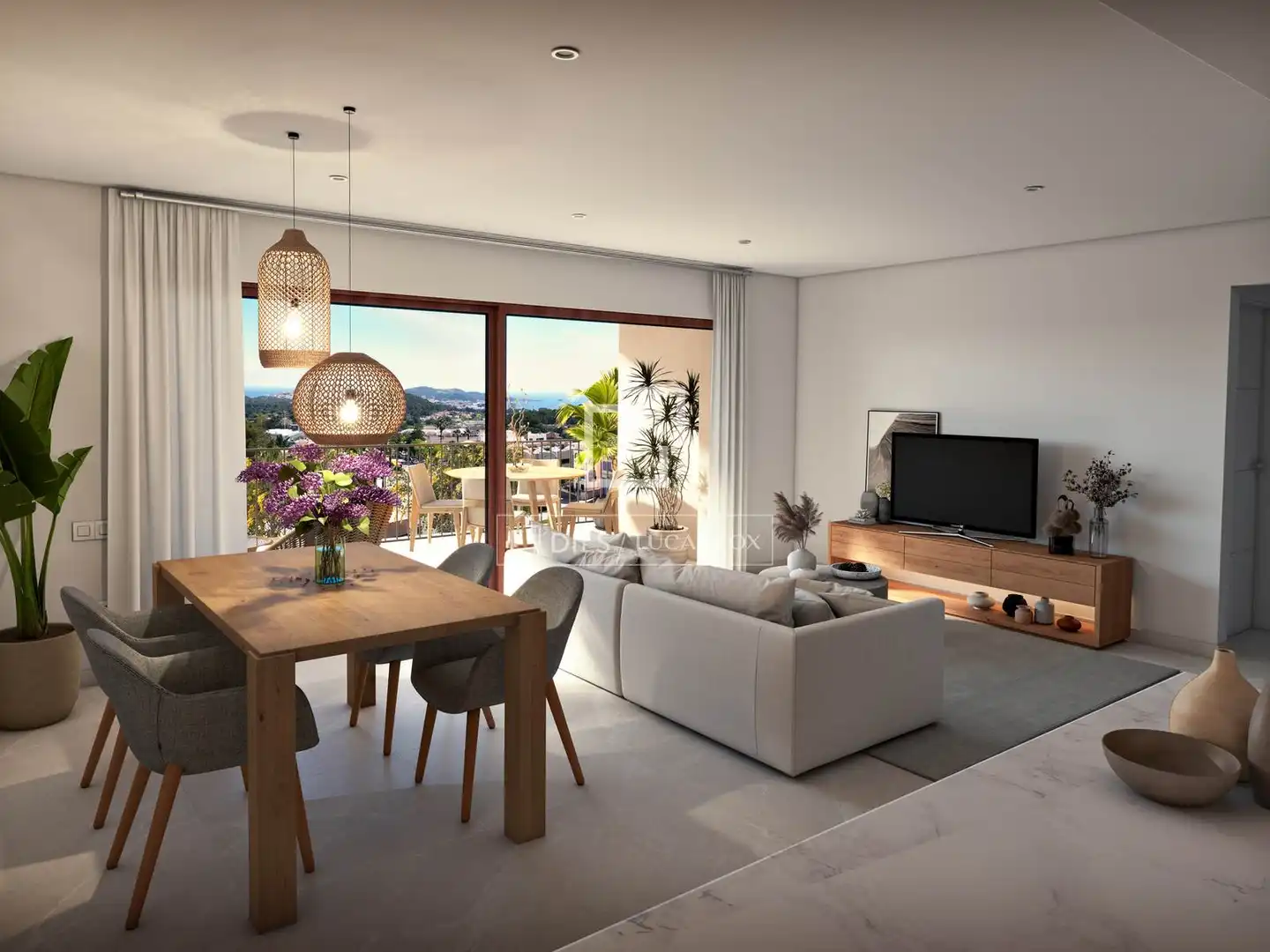 Living room of Flat for sale in Capdepera  with Air Conditioner, Heating and Terrace