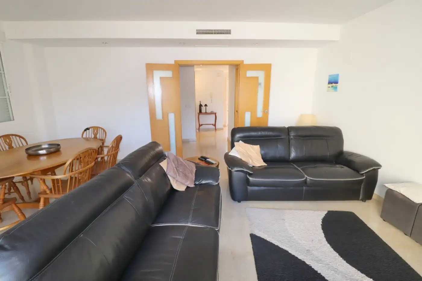 Sala de estar de Casa adosada en venta en Rocafort con Aire acondicionado, Calefacción y Jardín privado