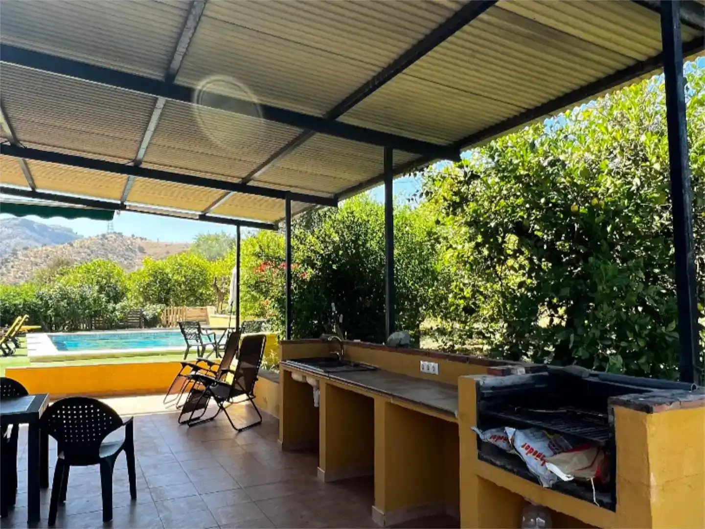 Terrace of Country homes for sale in Álora  with Air Conditioner, Swimming Pool and Balcony