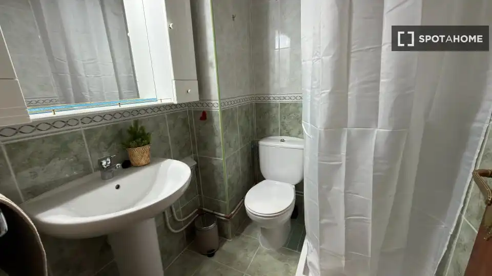 Bany de Pis de lloguer en Madrid amb Aire condicionat, Calefacció i Moblat