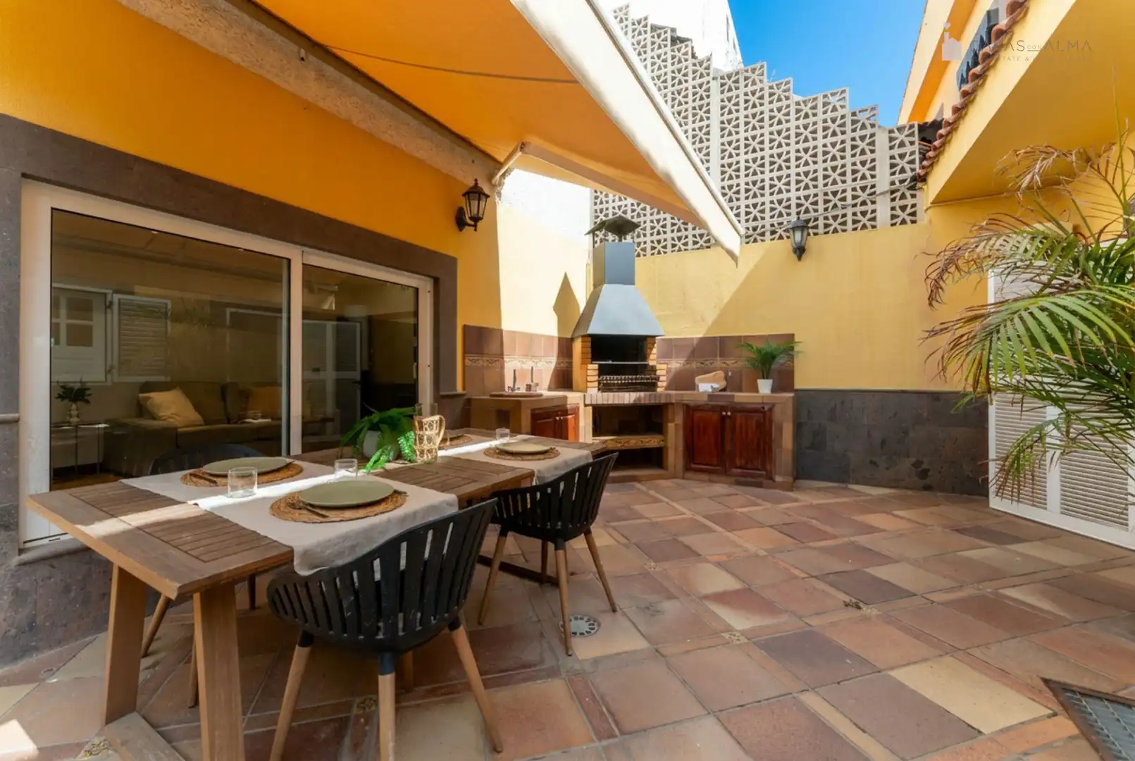 Terrassa de Casa adosada en venda en Las Palmas de Gran Canaria amb Aire condicionat, Parquet i Terrassa