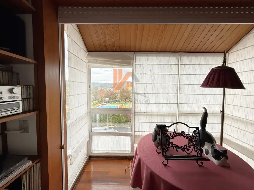 Terraza de Casa adosada en venta en Brión con Jardín privado, Terraza y Piscina