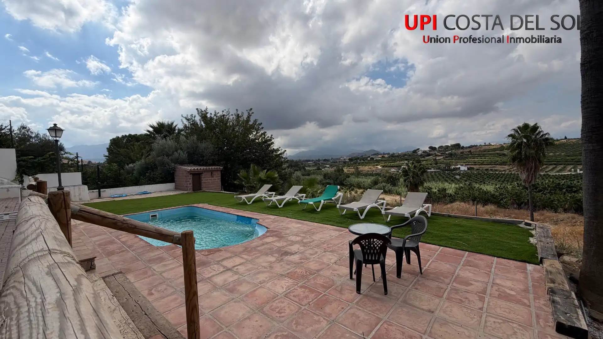 Terraza de Finca rústica en venta en Cártama con Aire acondicionado, Jardín privado y Terraza