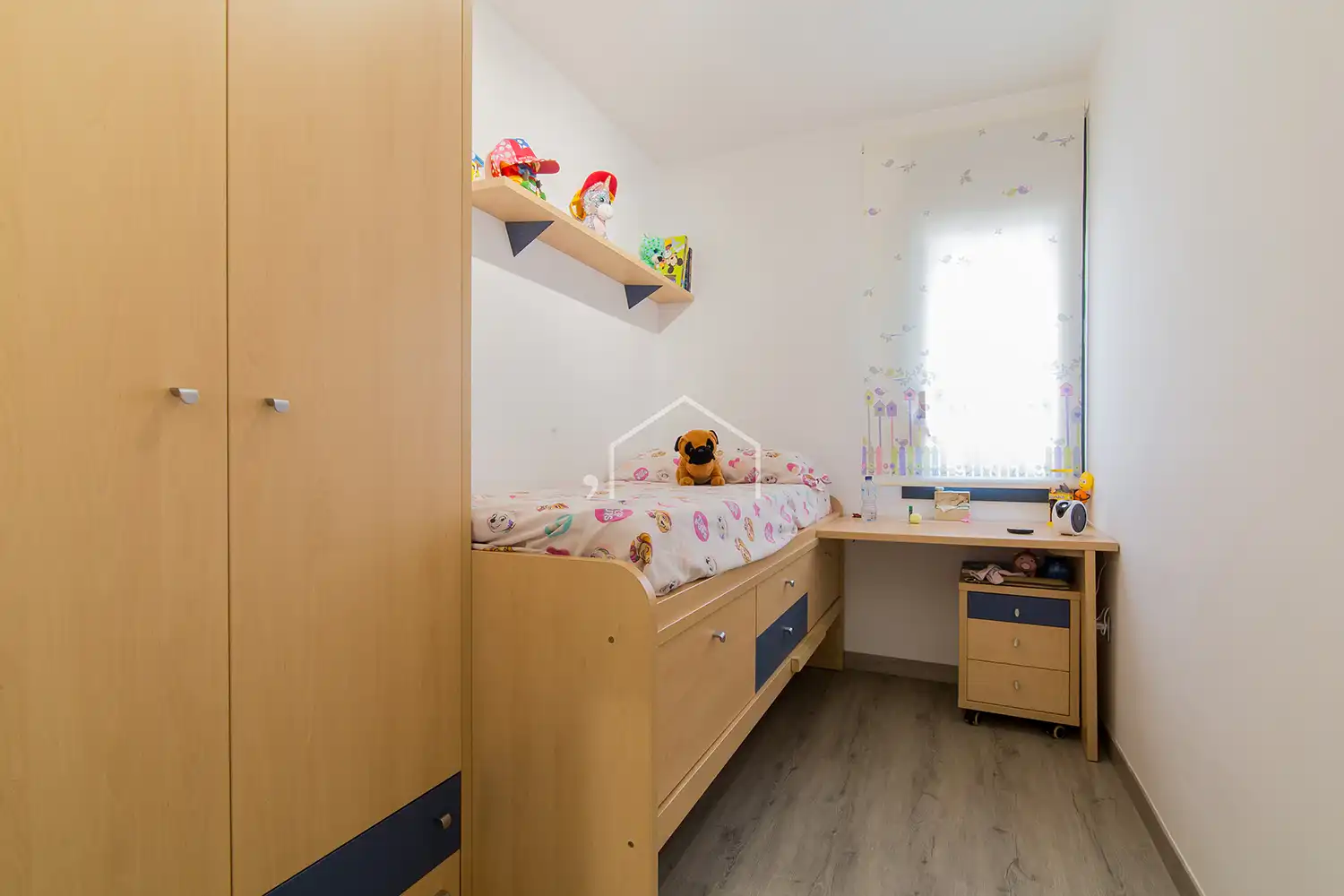 Bedroom of Flat for sale in Badalona  with Heating, Parquet flooring and Furnished