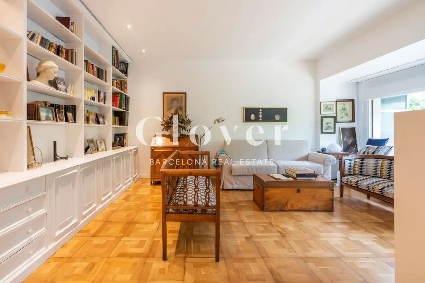 Sala de estar de Piso en venta en Barcelona con Aire acondicionado, Calefacción y Terraza