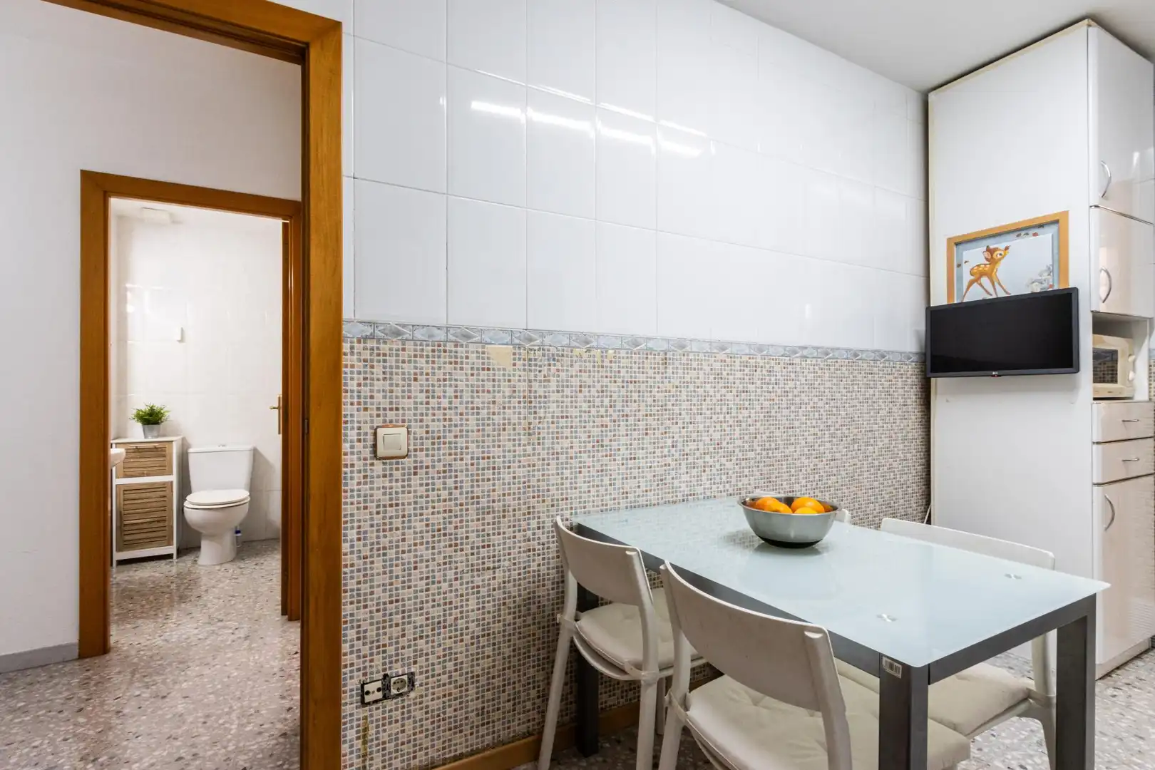 Kitchen of Flat for sale in Sabadell  with Heating, Terrace and Balcony