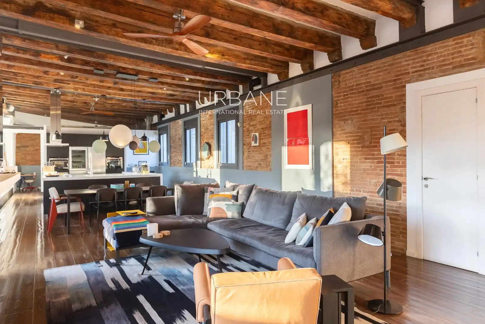 Sala d'estar de Àtic en venda en Barcelona amb Aire condicionat, Calefacció i Terrassa