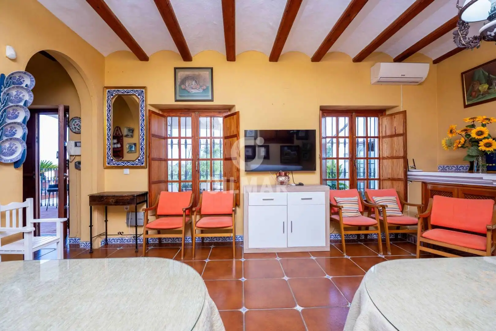Bedroom of Houses for sale in Villamartín  with Heating, Private garden and Swimming Pool