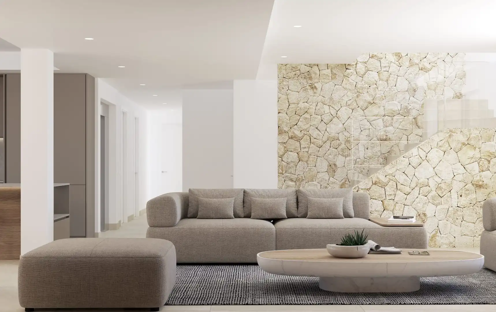 Wohnzimmer von Dachboden zum Verkauf in Artà mit Klimaanlage, Heizung und Terrasse