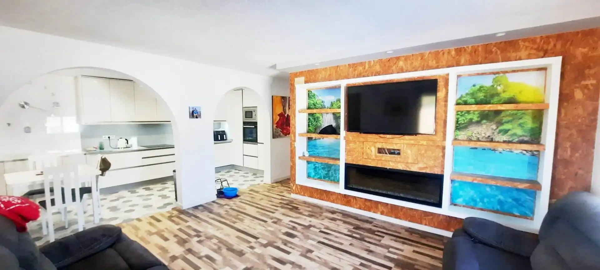 Sala de estar de Casa o chalet en venta en Mazarrón con Aire acondicionado, Calefacción y Jardín privado