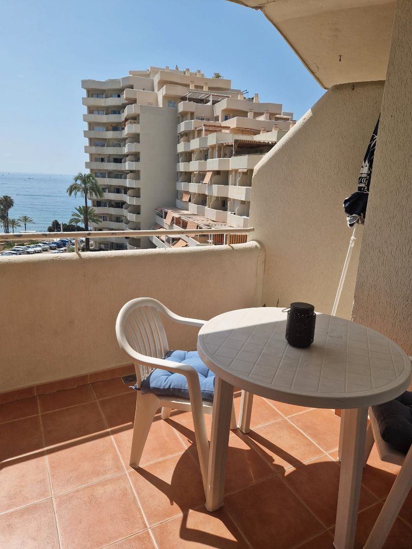 Balcony of Study to rent in Benalmádena  with Air Conditioner, Terrace and Furnished