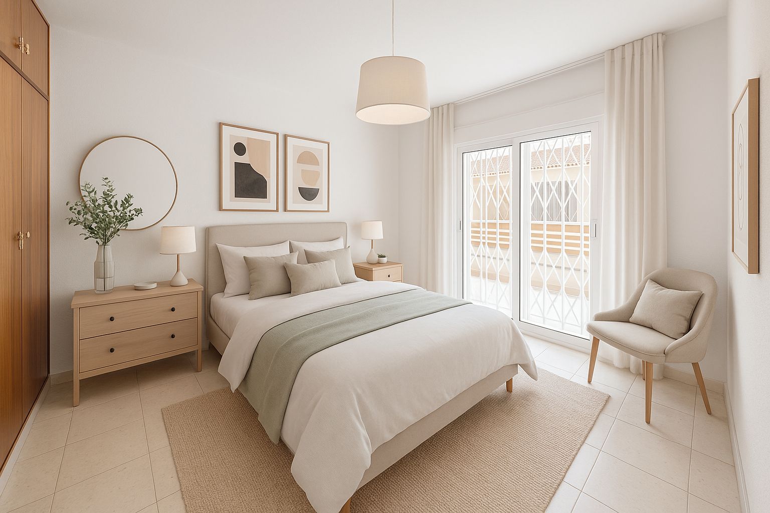 Bedroom of Flat for sale in Alicante / Alacant  with Air Conditioner, Heating and Terrace