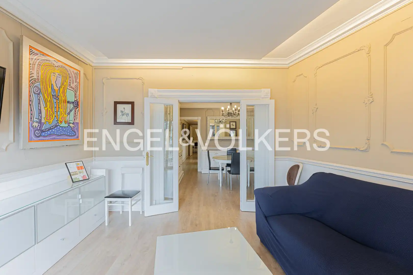 Living room of Flat for sale in Barcelona  with Air Conditioner, Heating and Parquet flooring