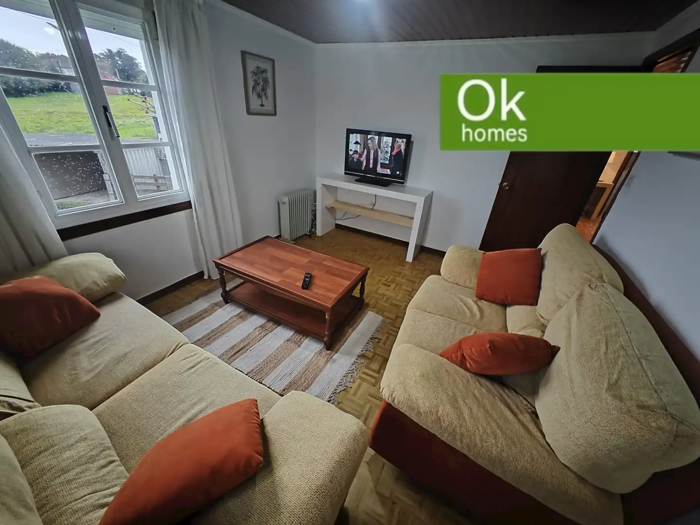 Sala de estar de Casa adosada de alquiler en Curtis con Calefacción, Trastero y Amueblado