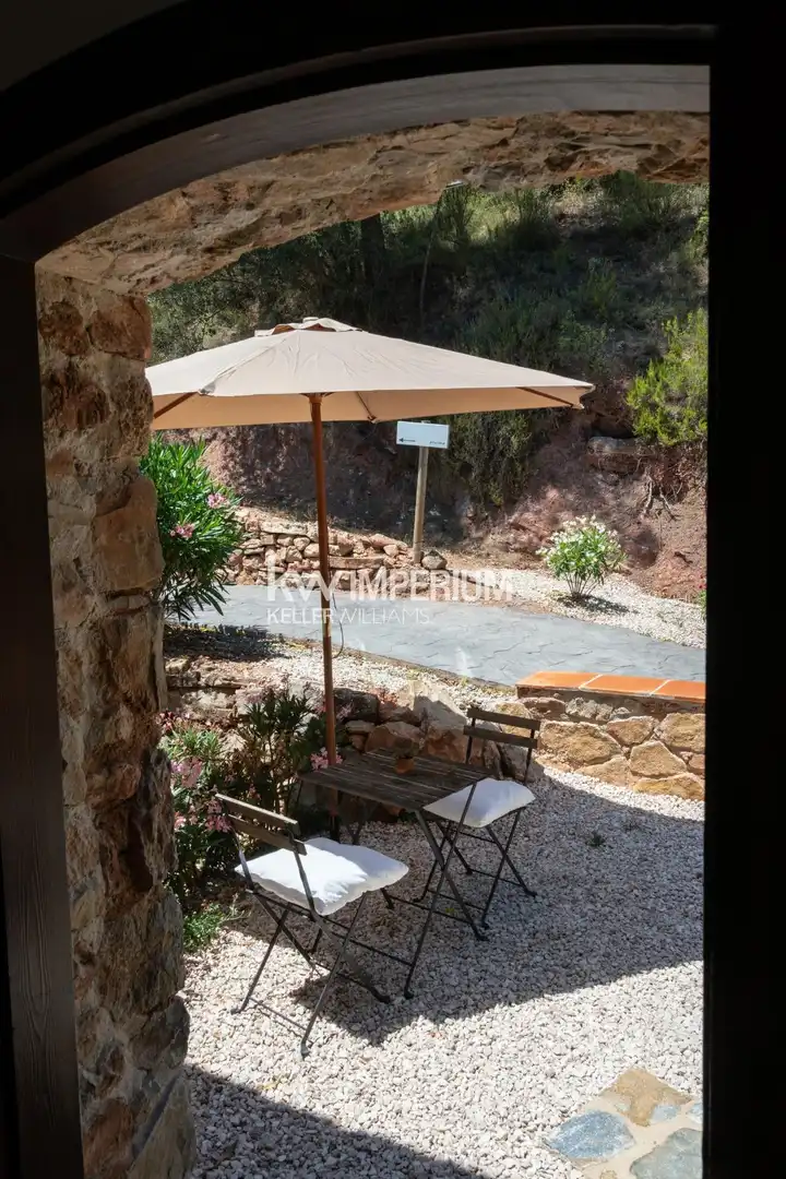 Terrassa de Casa o xalet en venda en Colldejou amb Aire condicionat, Jardí privat i Terrassa