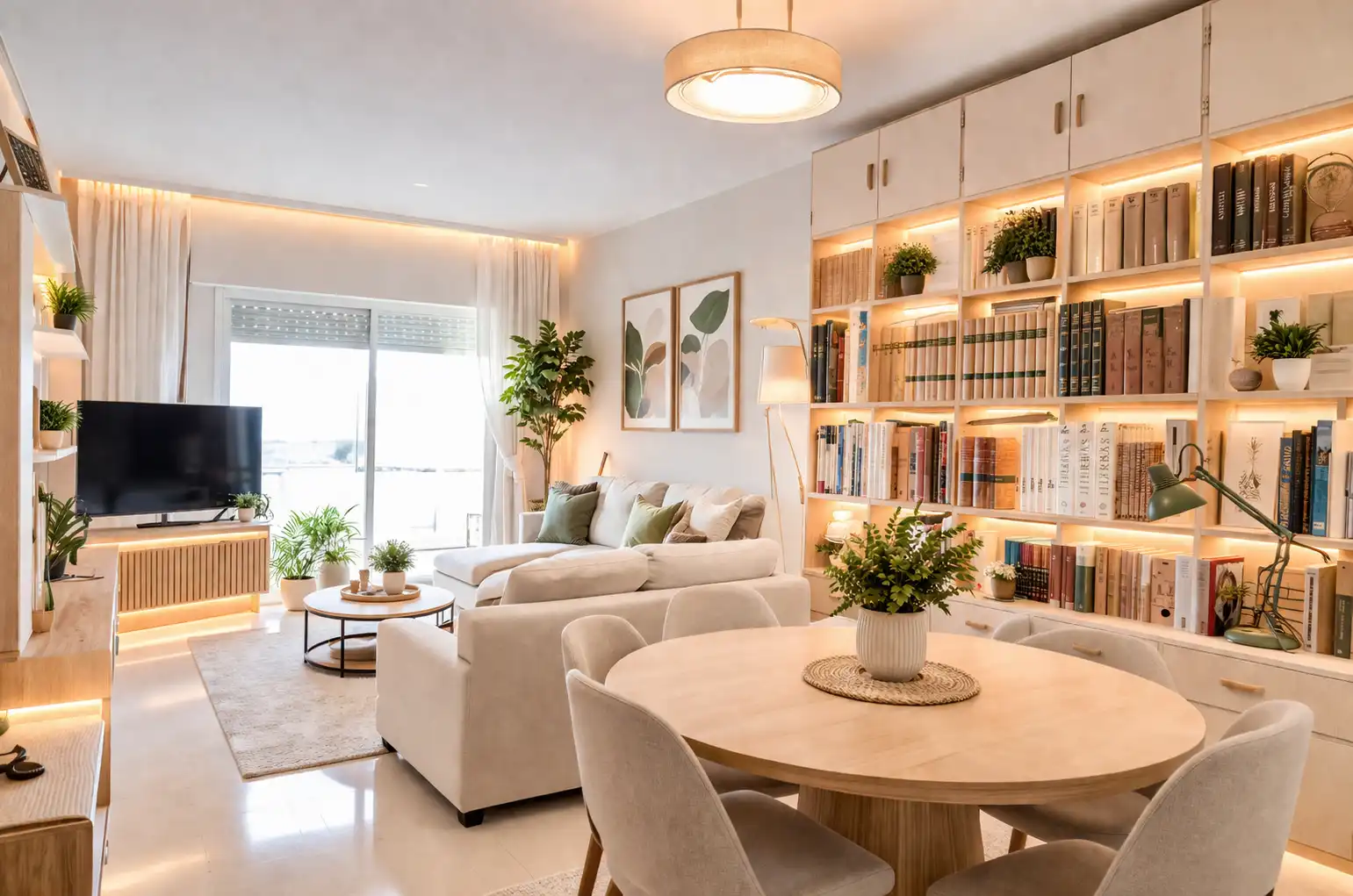 Living room of Flat for sale in  Madrid Capital  with Heating