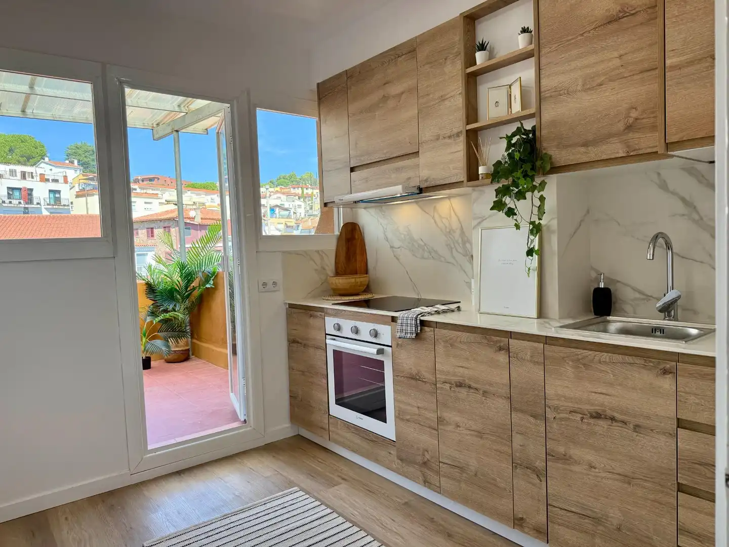 Kitchen of Attic for sale in Sant Feliu de Codines  with Air Conditioner, Heating and Terrace