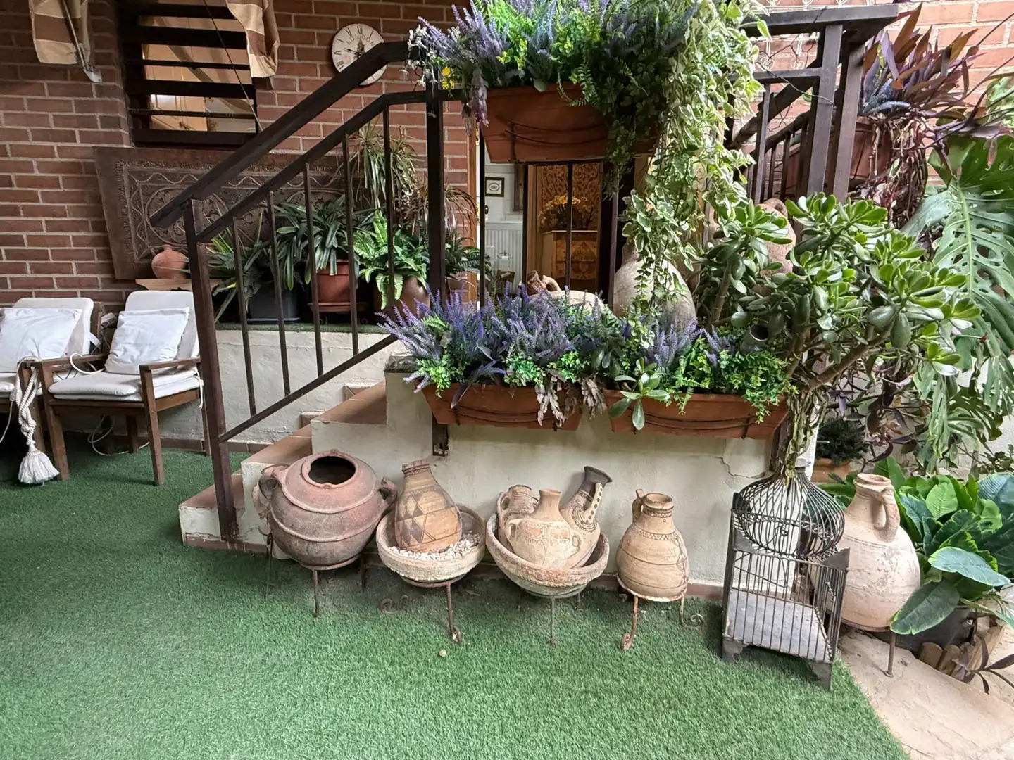 Terraza de Casa adosada en venta en Sant Joan d'Alacant con Jardín privado y Piscina comunitaria