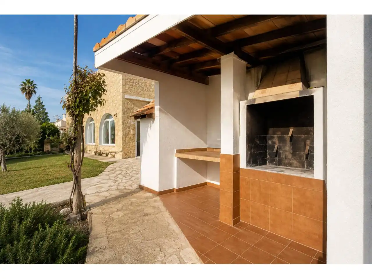 Terrassa de Finca rústica en venda en Selva amb Jardí privat, Terrassa i Moblat