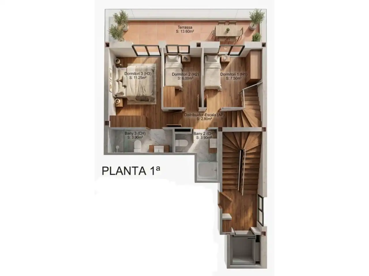 Ático en venta en Cerdanyola del Vallès con Parquet y Terraza