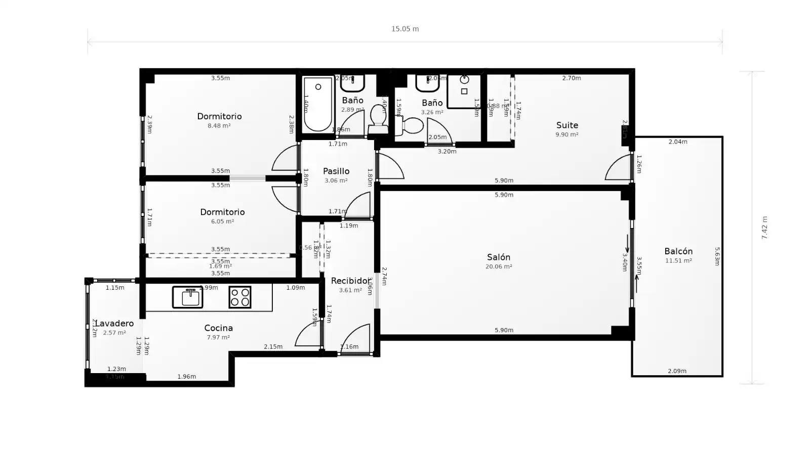 Piso en venta en Benalmádena con Aire acondicionado, Calefacción y Terraza