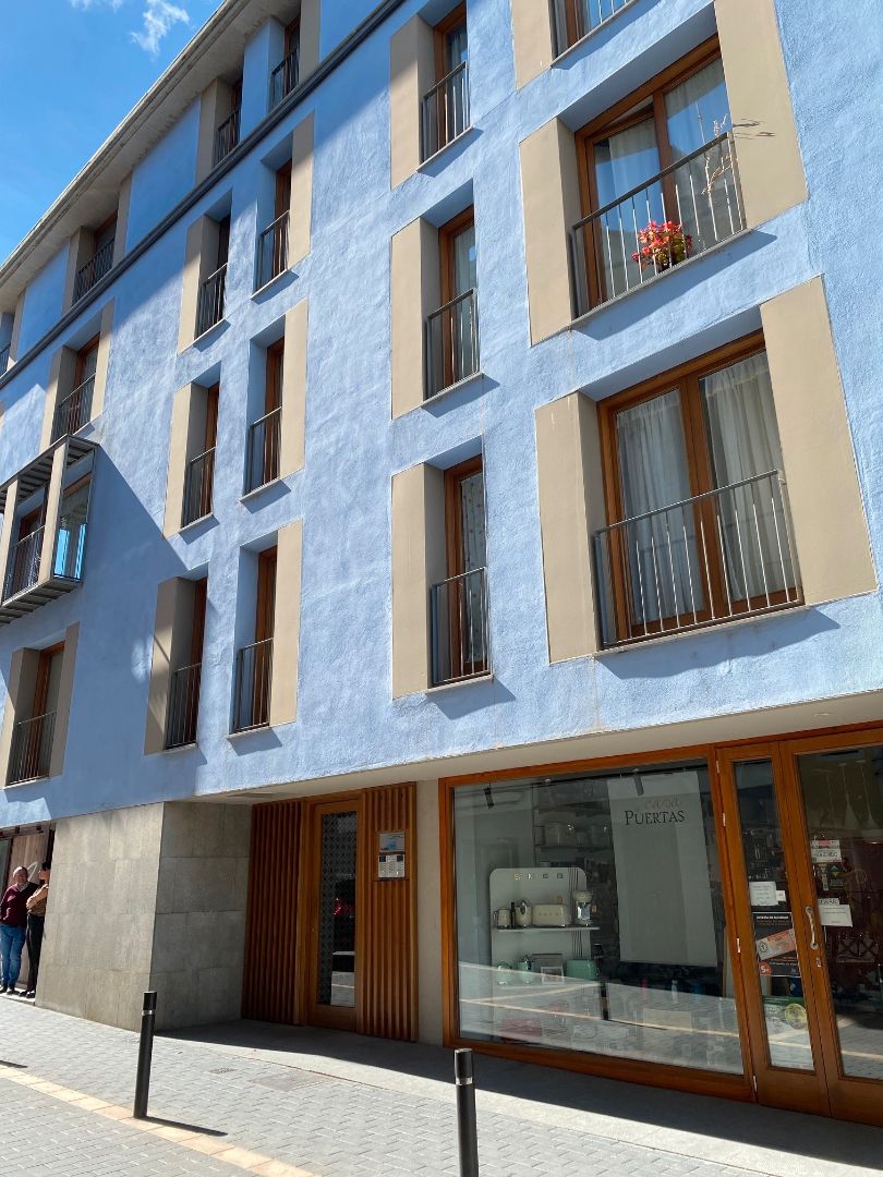 Exterior view of Attic to rent in Barbastro  with Air Conditioner, Heating and Parquet flooring