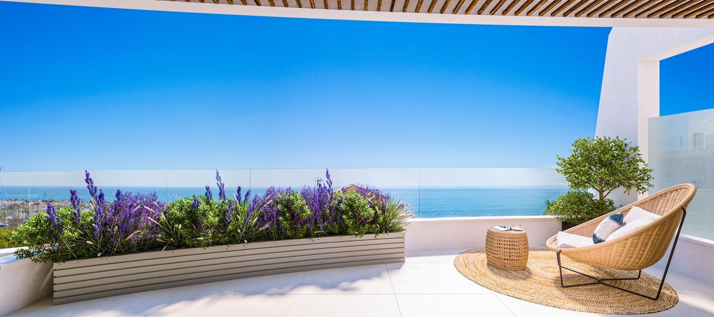 Terrassa de Dúplex en venda en Benalmádena amb Aire condicionat, Calefacció i Jardí privat